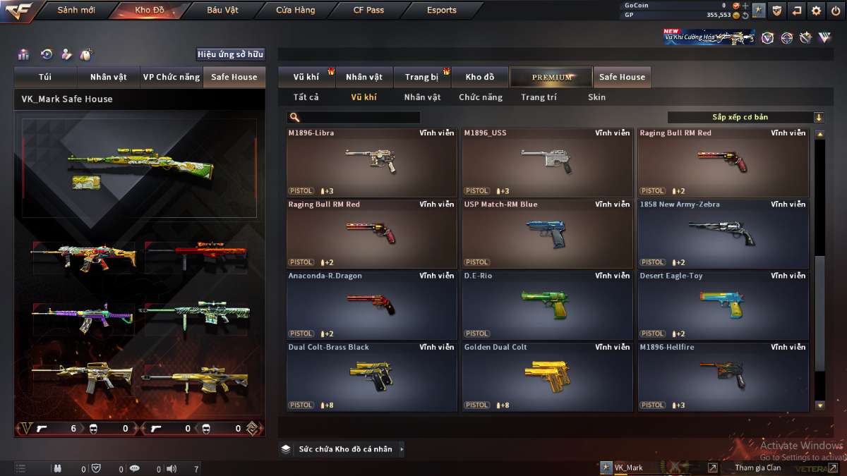 shop acc cf uy tin gia re